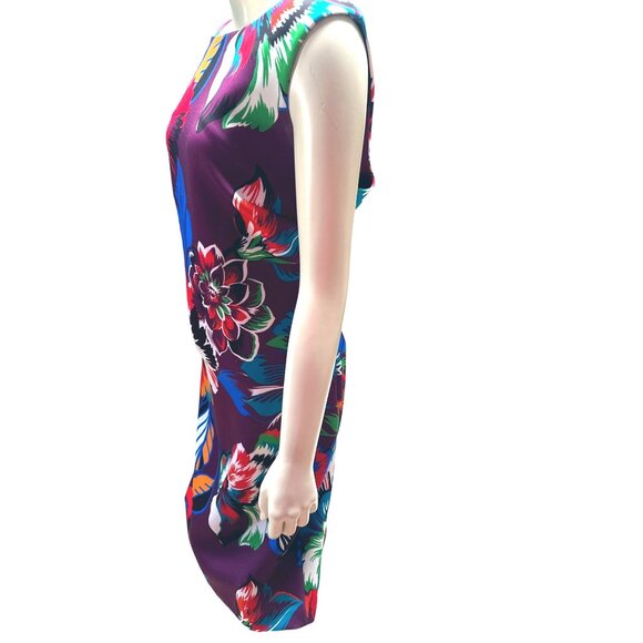 Calvin Klein Womens Floral Sleeveless Dress Size 14 - Picture 4 of 10